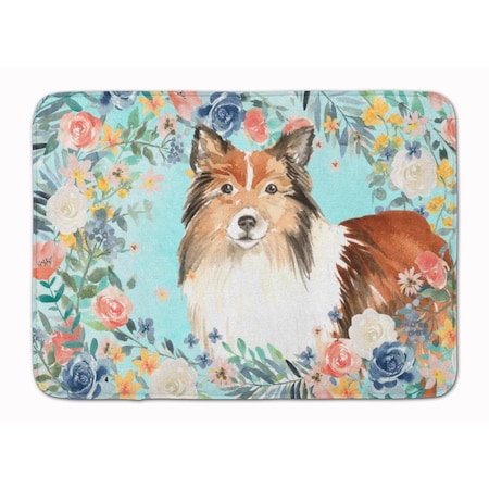 Carolines Treasures Sheltie Machine Washable Memory Foam Mat CK3411RUG
